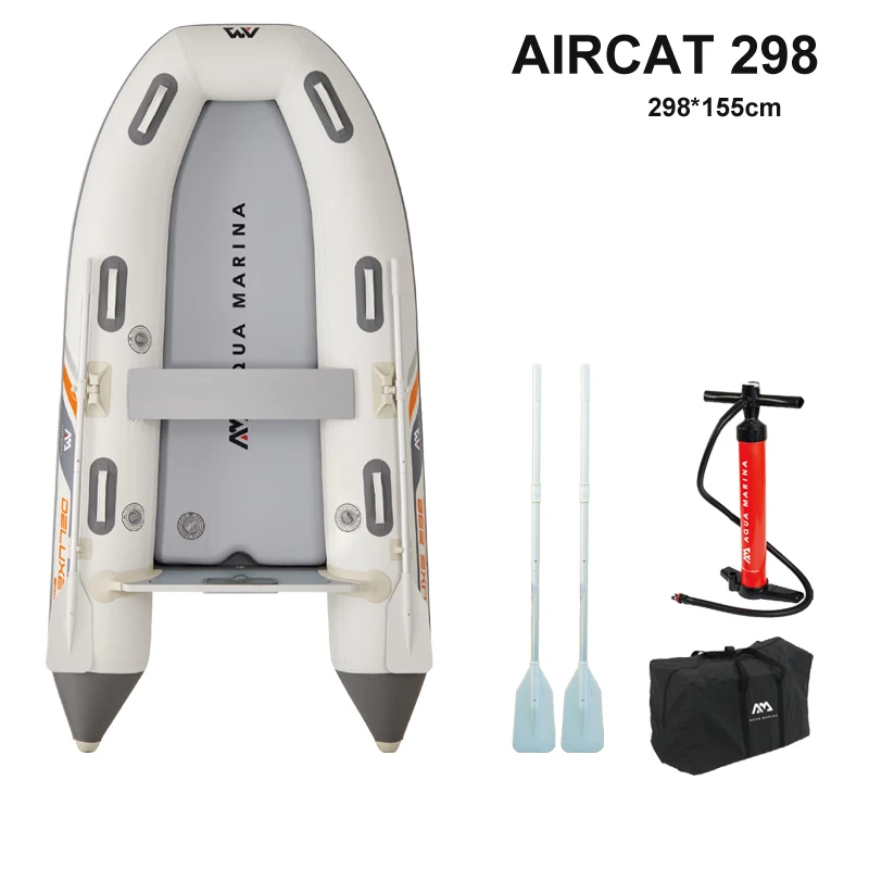 AQUA MARINA Inflatable Boat, 3 - Fishing Boat Oar 评论和价格