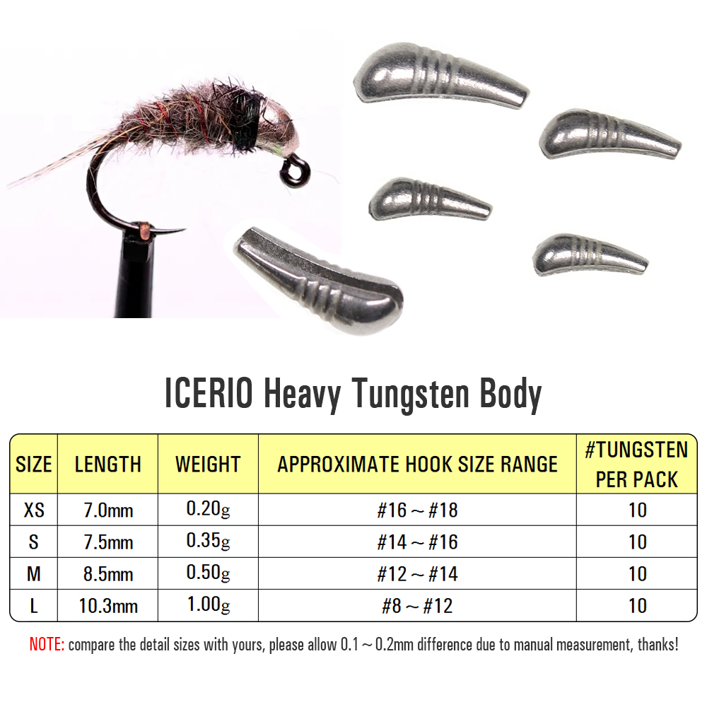 ICERIO 10PCS Fast Sinking Nymp - Fishing Boat Oar 评论和价格