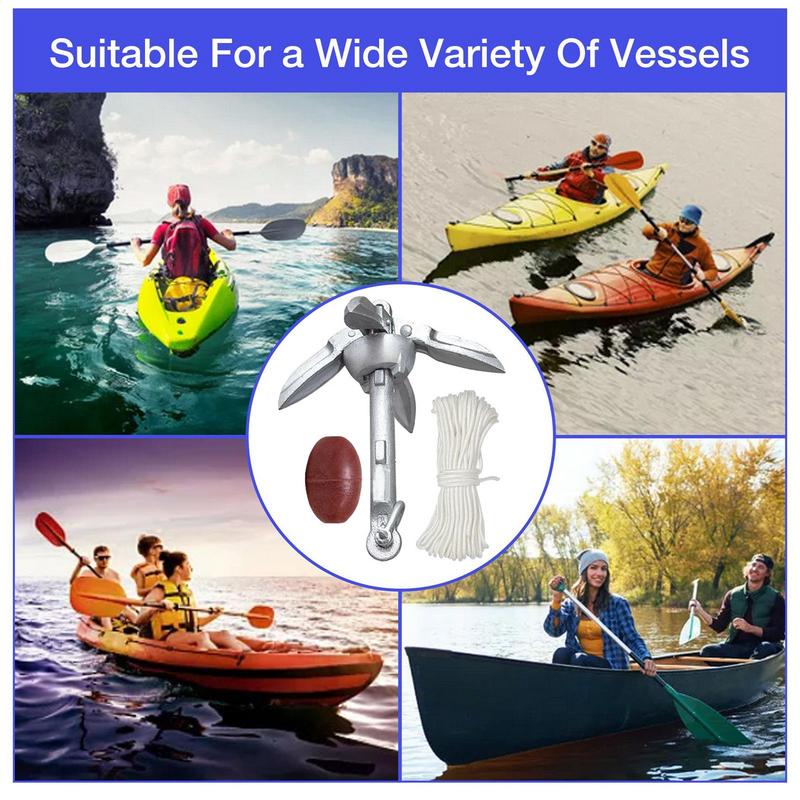 Canoe Anchoring Compact Kayak  - Fishing Boat Anchor 评论和价格